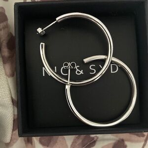 Silver Hoop Earrings